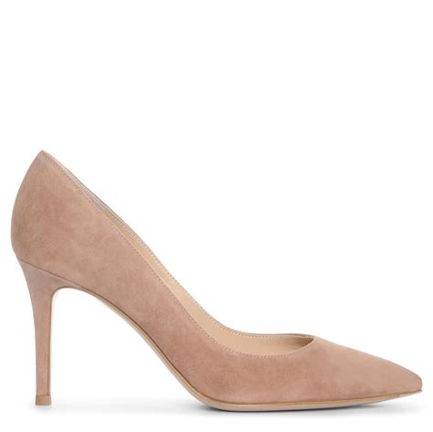 nude suede pump|Womens Nude Suede Pumps